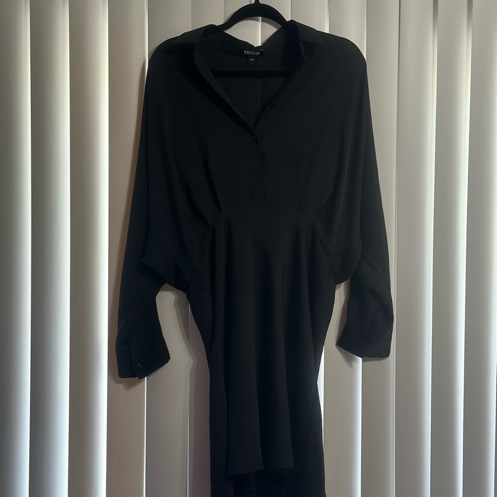 Express Black Midi Dress